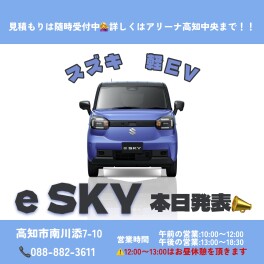 ついにeSKYが発表されました！！
